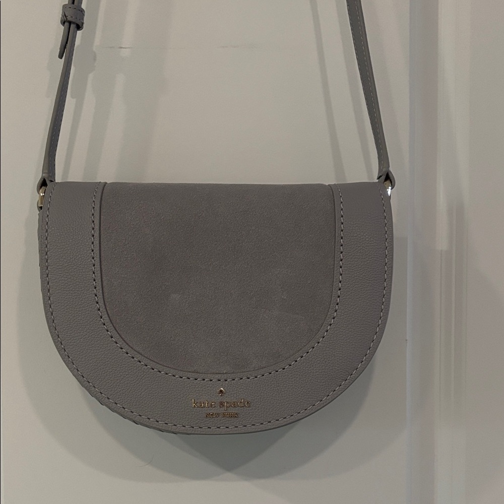 Kate Spade Elegant Gray Crossbody Bag